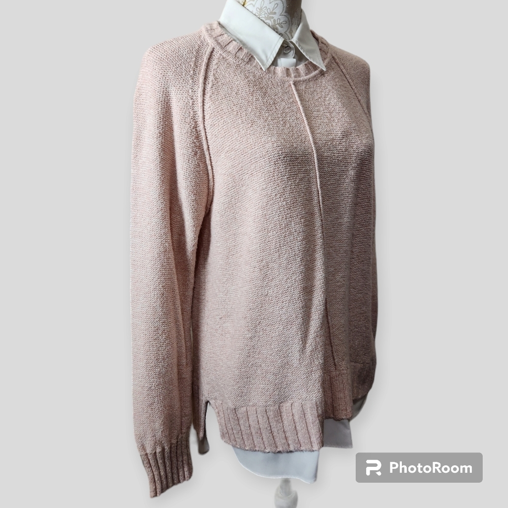 Lauren Ralph Lauren Preppy Pink Soft Academia Coquette Girl Sweater size PL